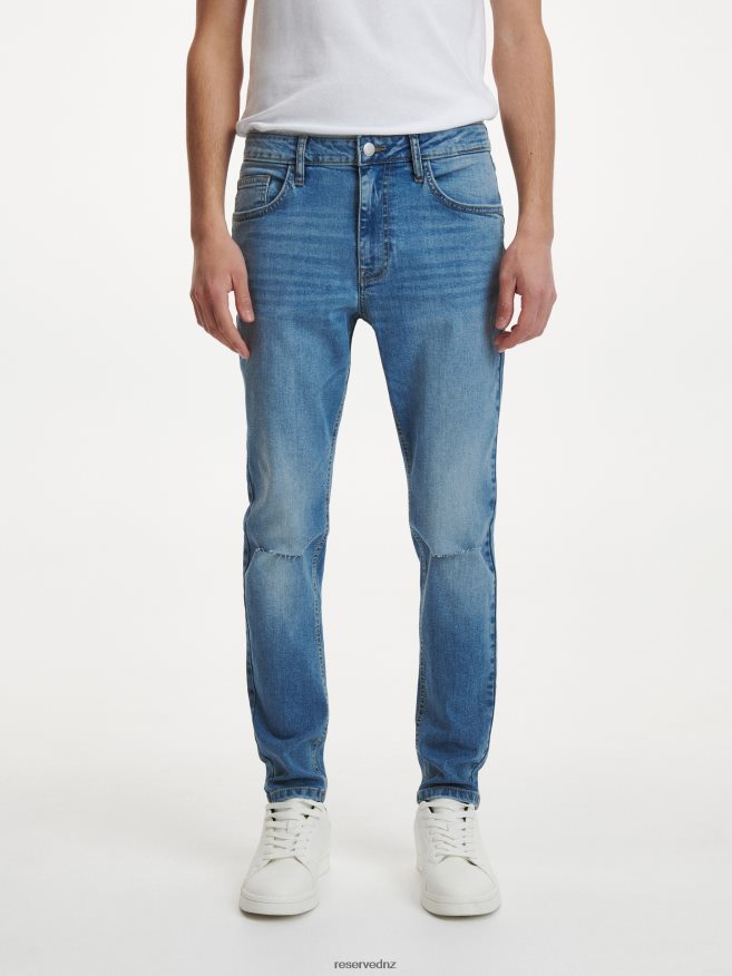 Reserved Men Skinny Distressed Jeans P6H08T1581 Apparel Blue