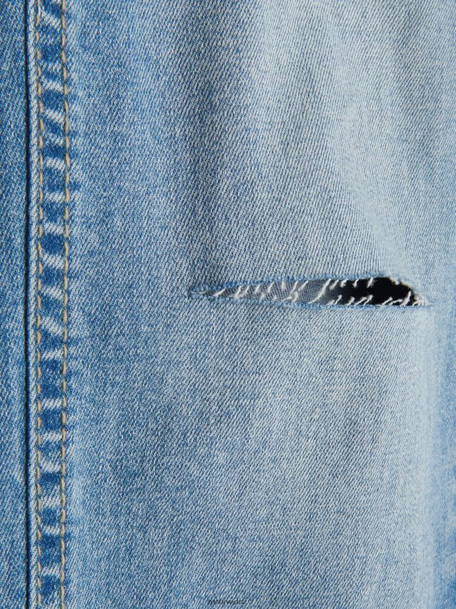 Reserved Men Skinny Distressed Jeans P6H08T1581 Apparel Blue