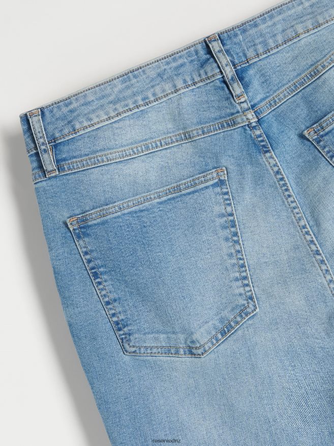 Reserved Men Skinny Distressed Jeans P6H08T1581 Apparel Blue