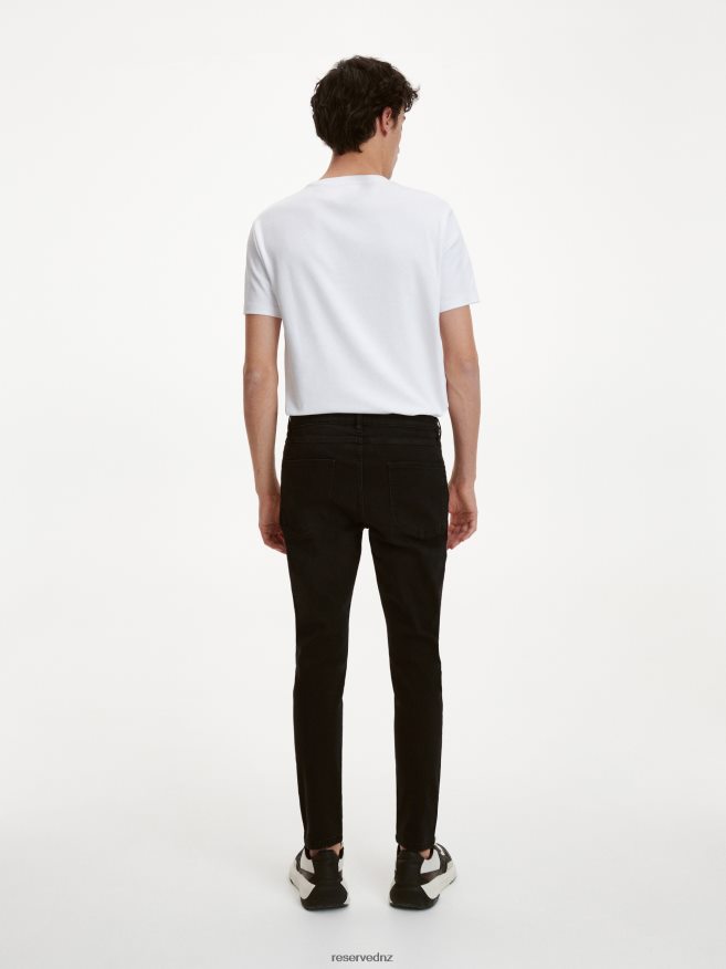 Reserved Men Skinny Distressed Jeans P6H08T1582 Apparel Black