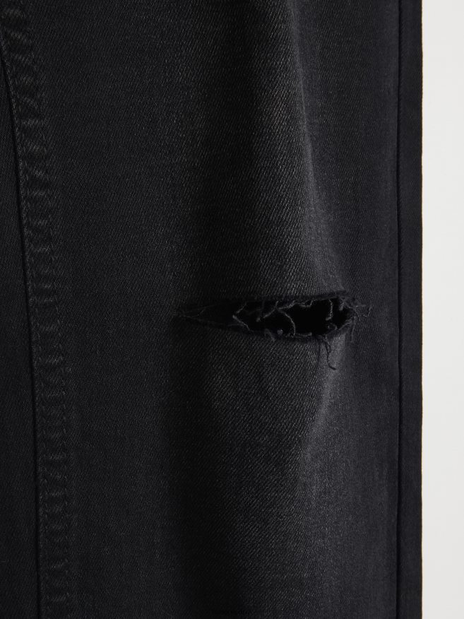 Reserved Men Skinny Distressed Jeans P6H08T1582 Apparel Black