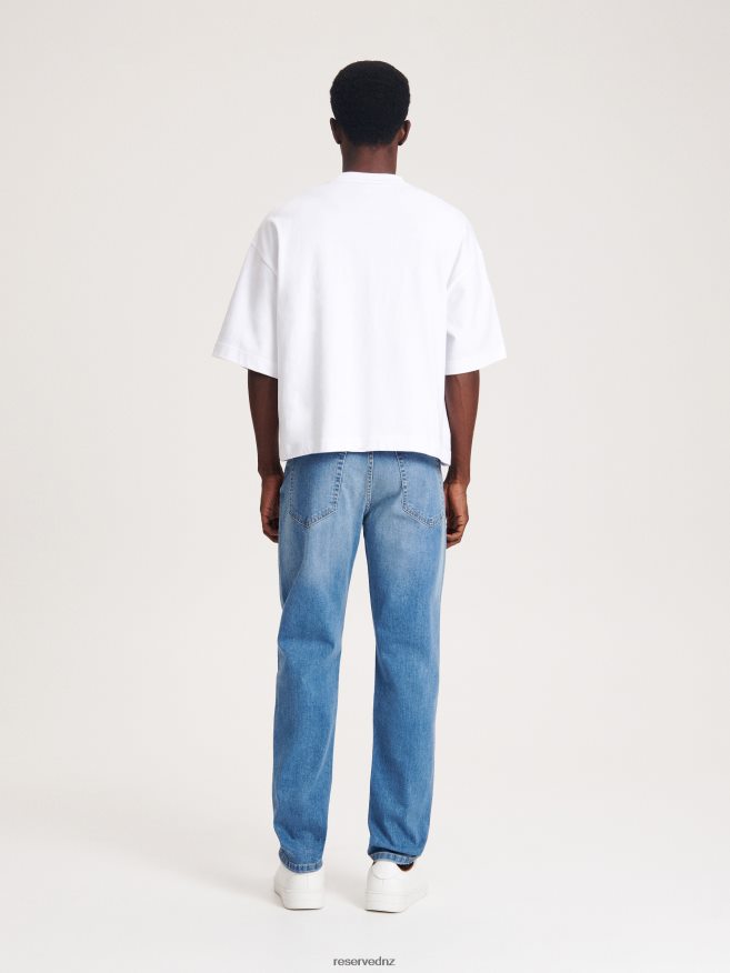 Reserved Men Slim Jeans With Wash Effect P6H08T1537 Apparel Blue