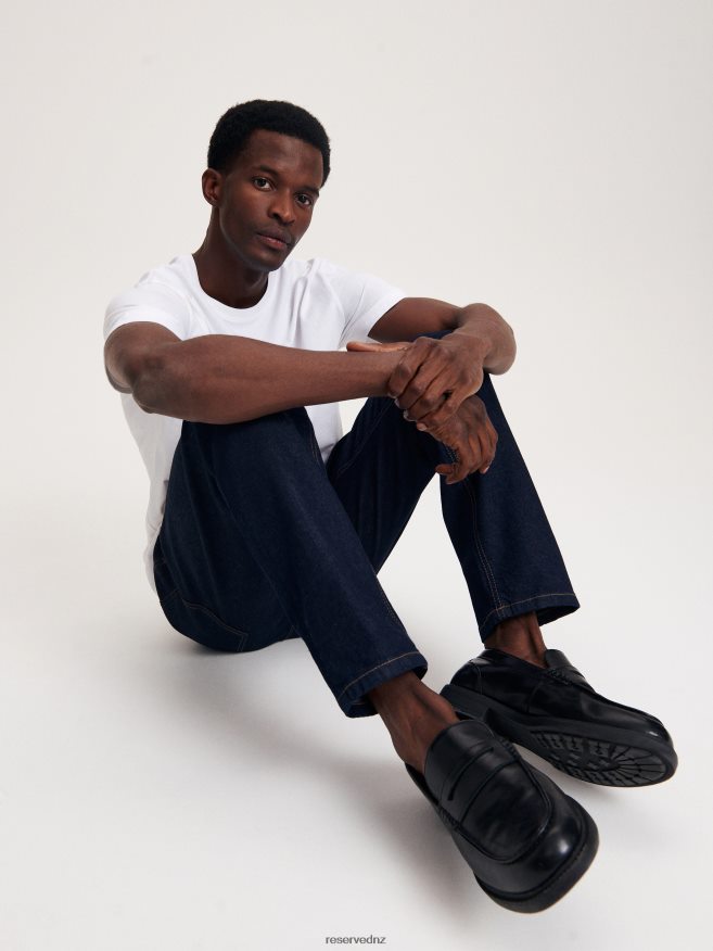 Reserved Men Slim Jeans With Wash Effect P6H08T1552 Apparel Steel Blue