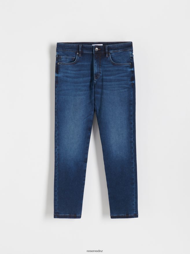 Reserved Men Slim Jeans With Wash Effect P6H08T1557 Apparel Navy
