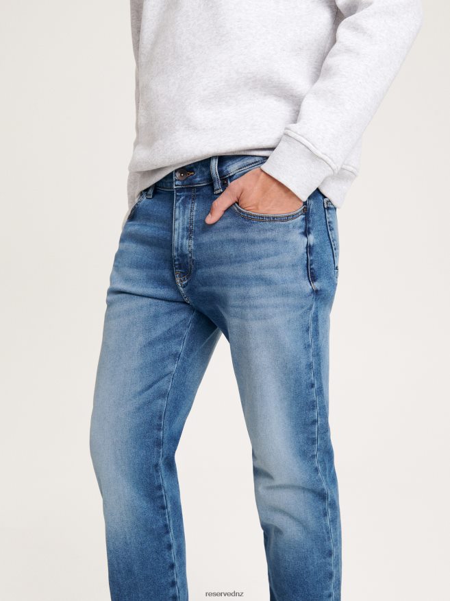 Reserved Men Slim Jeans With Wash Effect P6H08T1560 Apparel Blue