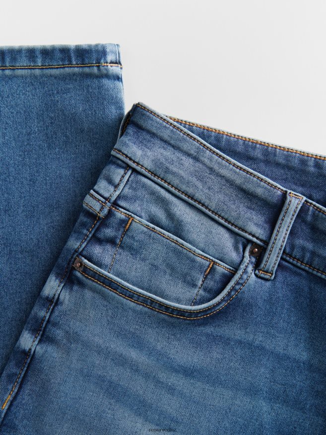 Reserved Men Slim Jeans With Wash Effect P6H08T1560 Apparel Blue