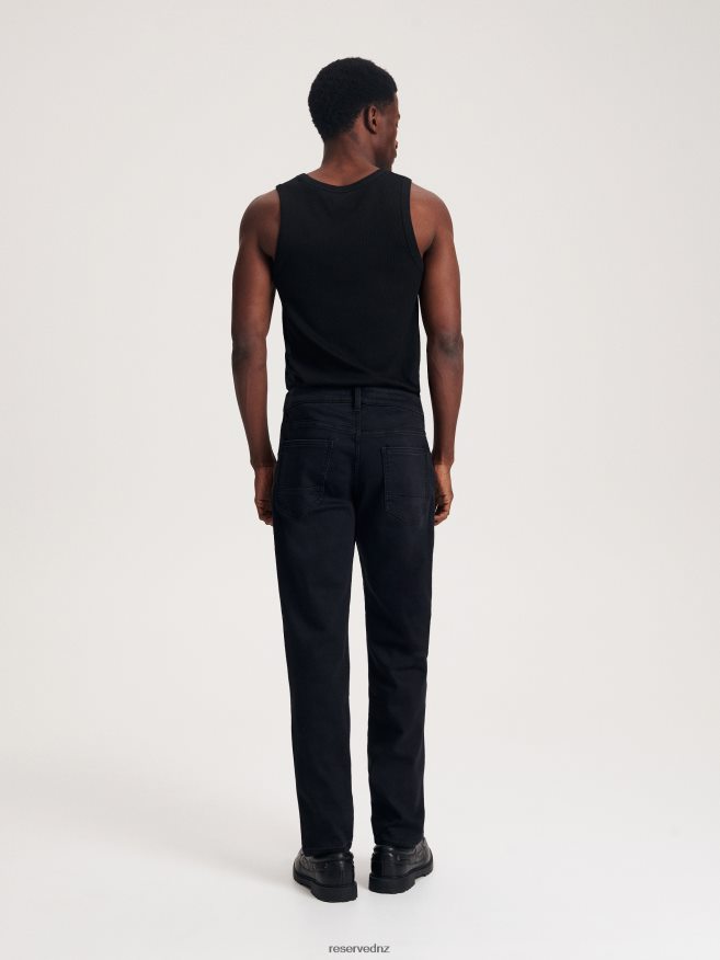 Reserved Men Slim Jeans With Wash Effect P6H08T1561 Apparel Black