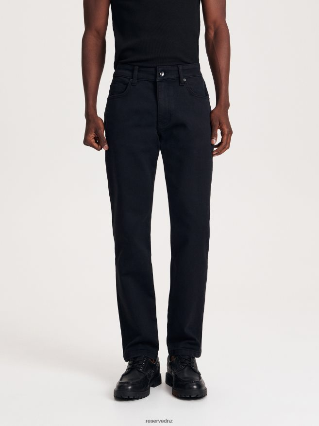 Reserved Men Slim Jeans With Wash Effect P6H08T1561 Apparel Black