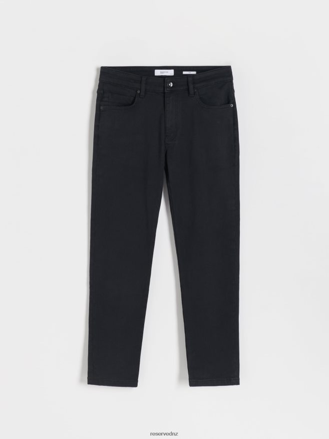 Reserved Men Slim Jeans With Wash Effect P6H08T1561 Apparel Black