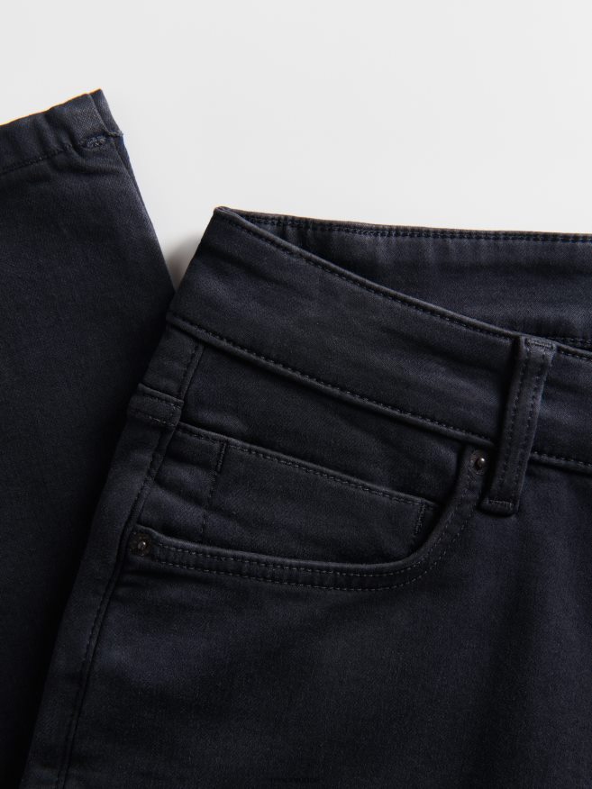 Reserved Men Slim Jeans With Wash Effect P6H08T1561 Apparel Black