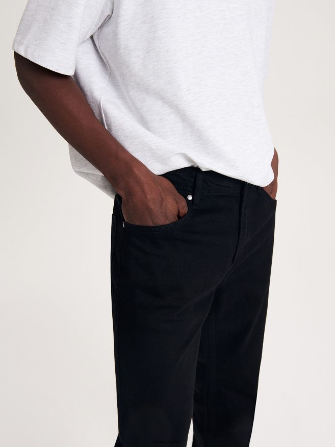 Reserved Men Slim Jeans With Wash Effect P6H08T1562 Apparel Black