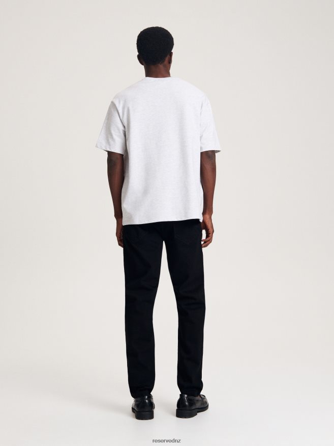 Reserved Men Slim Jeans With Wash Effect P6H08T1562 Apparel Black