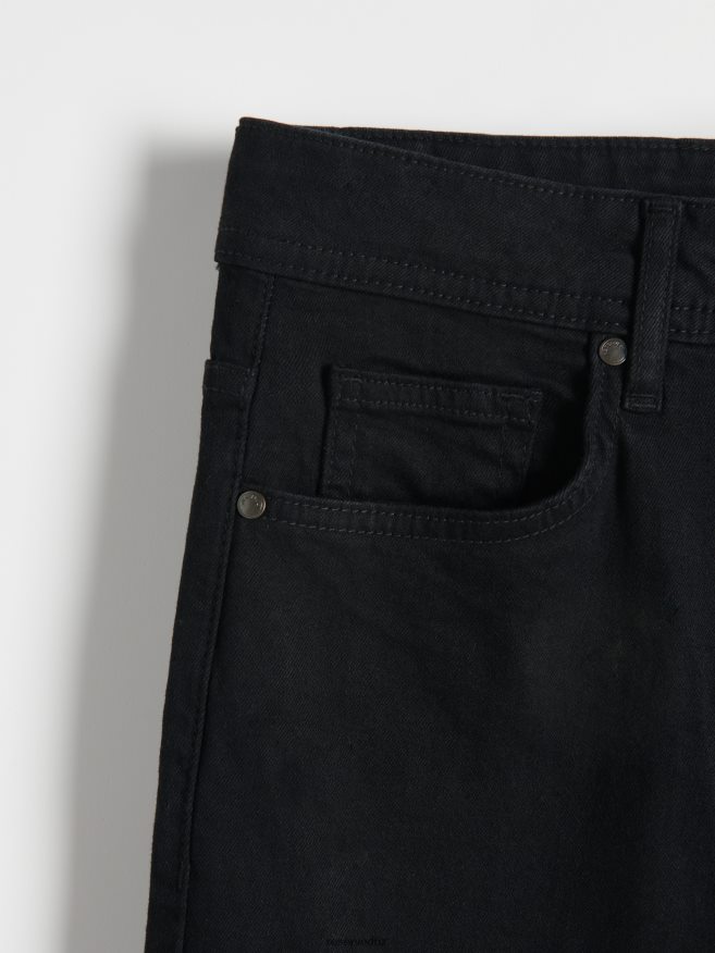 Reserved Men Slim Jeans With Wash Effect P6H08T1562 Apparel Black