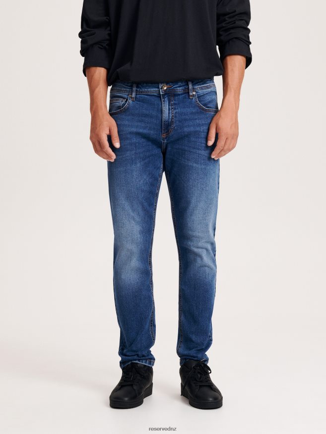 Reserved Men Slim Jeans With Wash Effect P6H08T1564 Apparel Blue