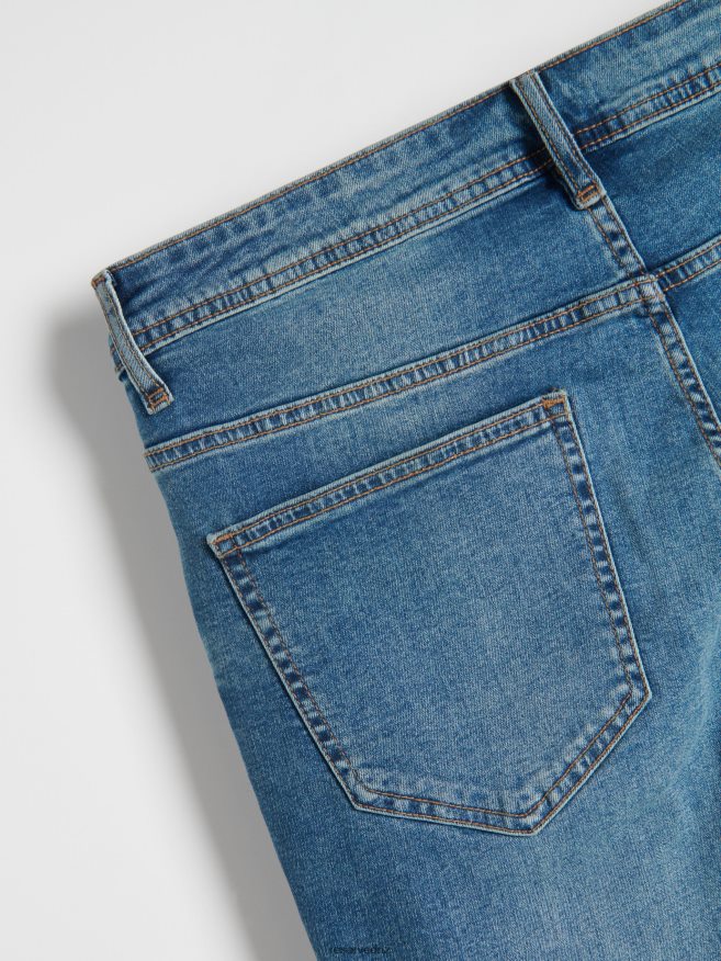 Reserved Men Slim Jeans With Wash Effect P6H08T1565 Apparel Indigo Jeans