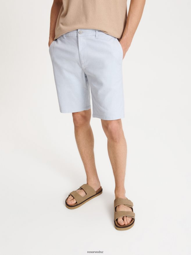 Reserved Men Chino Slim Shorts P6H08T1416 Apparel Blue