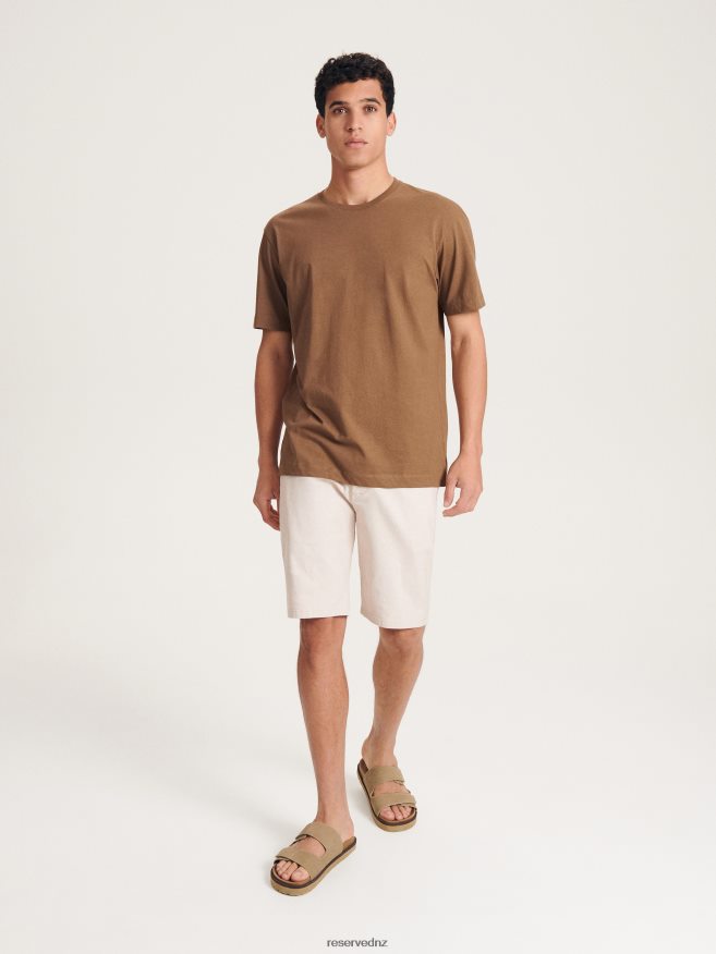 Reserved Men Chino Slim Shorts P6H08T1422 Apparel Beige