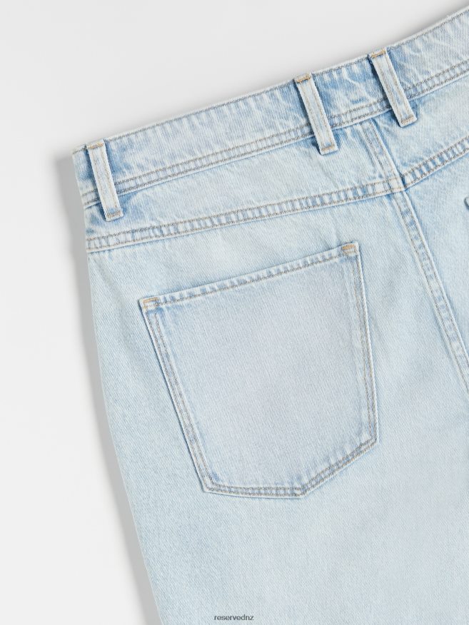 Reserved Men Denim Regular Shorts P6H08T1454 Apparel Blue