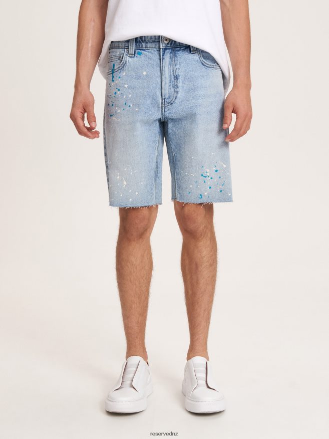 Reserved Men Denim Shorts P6H08T1453 Apparel Blue