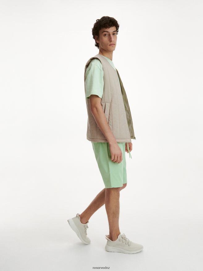 Reserved Men Regular Jogger Shorts P6H08T1440 Apparel Light Green