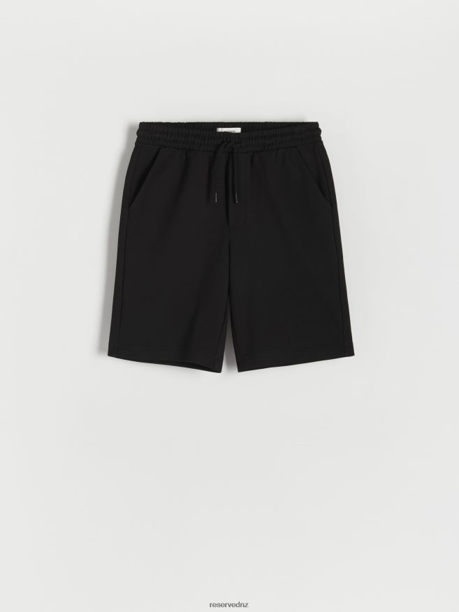 Reserved Men Regular Shorts P6H08T1411 Apparel Black