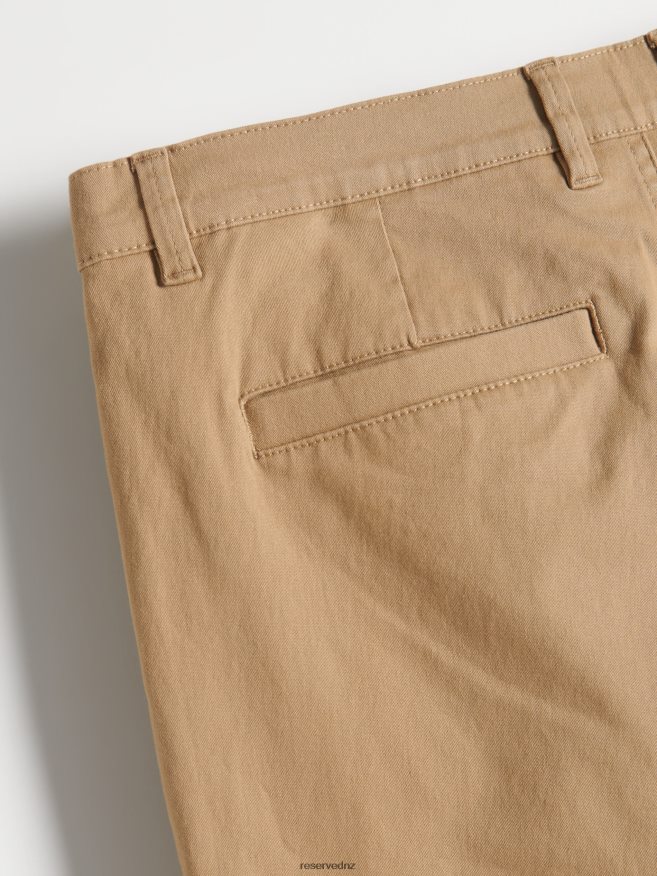Reserved Men Regular Shorts P6H08T1434 Apparel Golden Brown