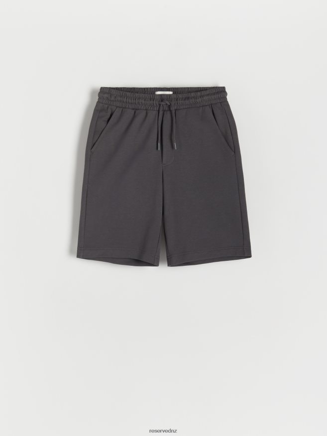 Reserved Men Regular Shorts P6H08T1447 Apparel Dark Grey