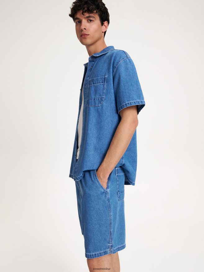 Reserved Men Regular Shorts P6H08T1452 Apparel Blue