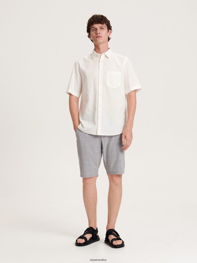 Reserved Men Regular Shorts P6H08T1460 Apparel Light Grey