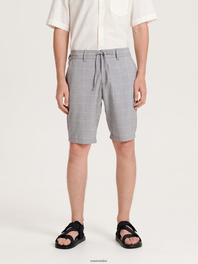 Reserved Men Regular Shorts P6H08T1460 Apparel Light Grey