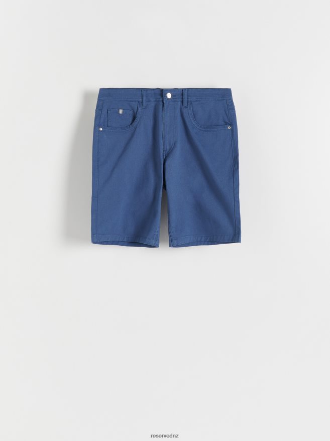 Reserved Men Slim Fit Shorts P6H08T1429 Apparel Steel Blue