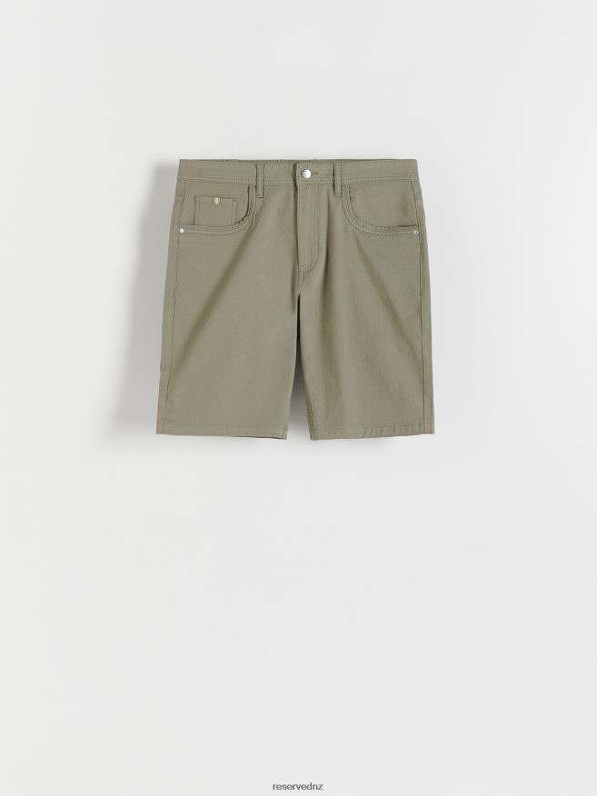 Reserved Men Slim Fit Shorts P6H08T1436 Apparel Olive