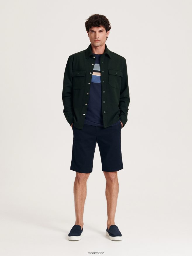 Reserved Men Slim Shorts P6H08T1439 Apparel Navy