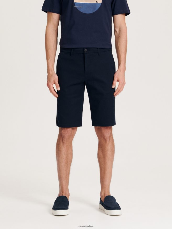 Reserved Men Slim Shorts P6H08T1439 Apparel Navy