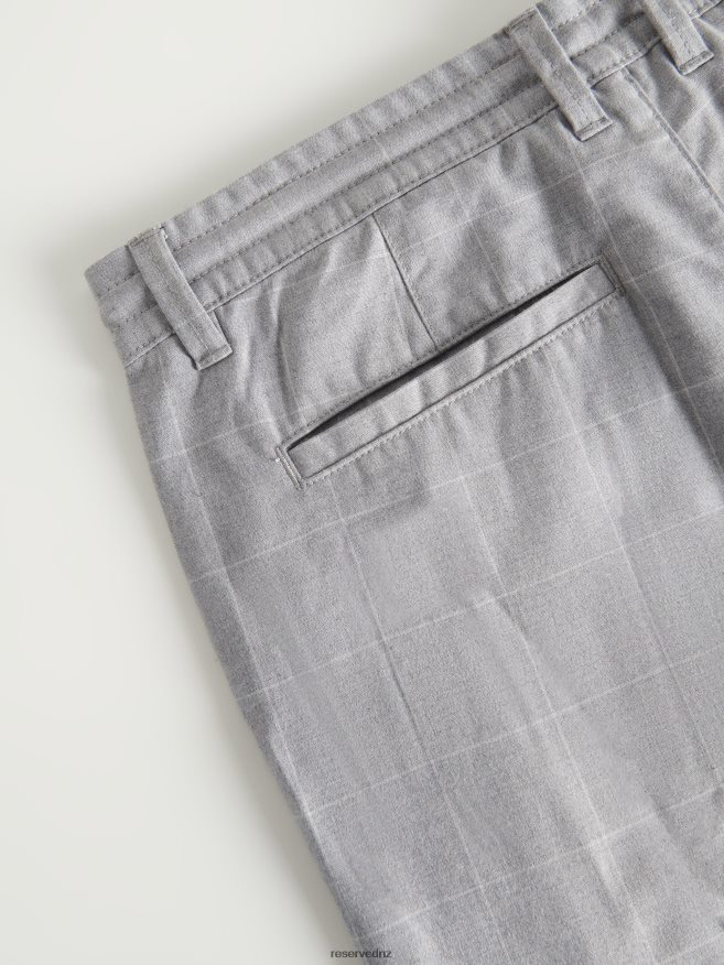 Reserved Men Carrot Slim Trousers P6H08T1144 Apparel Dark Grey