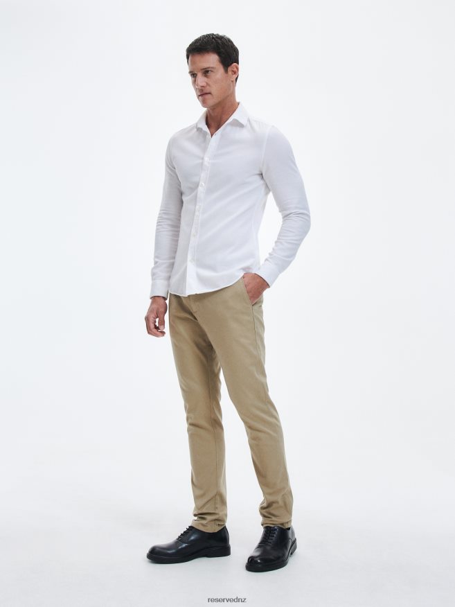 Reserved Men Chino Slim Fit Trousers P6H08T1078 Apparel Beige