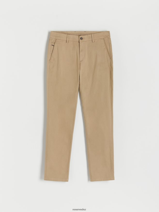 Reserved Men Chino Slim Fit Trousers P6H08T1078 Apparel Beige