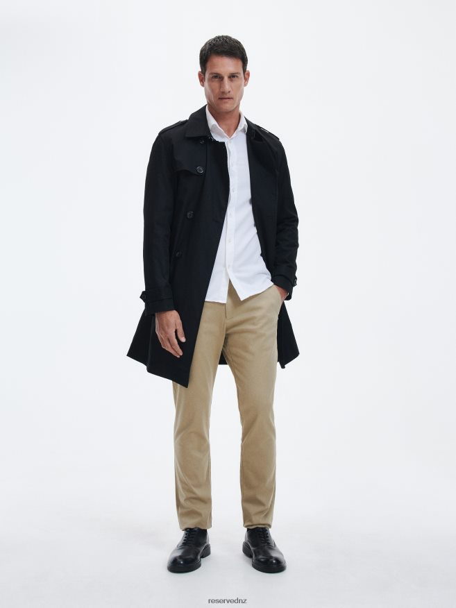 Reserved Men Chino Slim Fit Trousers P6H08T1078 Apparel Beige