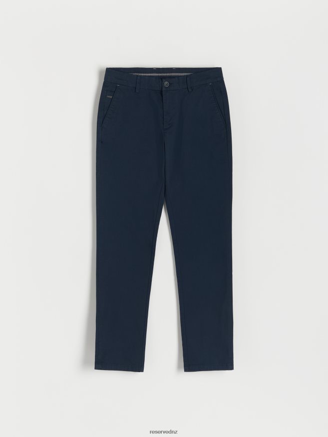 Reserved Men Chino Slim Fit Trousers P6H08T1081 Apparel Navy