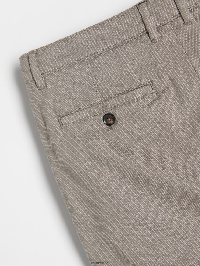 Reserved Men Chino Slim Fit Trousers P6H08T1083 Apparel Coffee