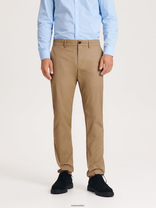 Reserved Men Chino Slim Fit Trousers P6H08T1100 Apparel Beige