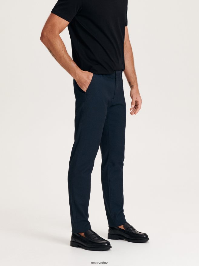 Reserved Men Chino Slim Fit Trousers P6H08T1121 Apparel Navy