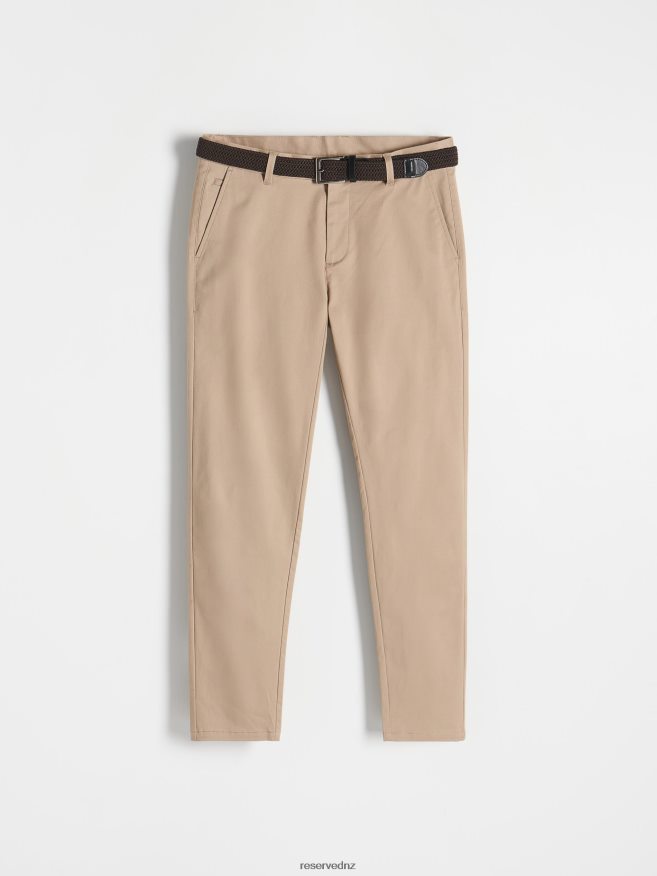 Reserved Men Chino Slim Fit Trousers P6H08T1131 Apparel Beige