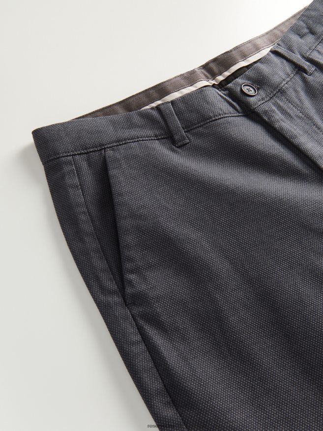 Reserved Men Chino Slim Fit Trousers P6H08T1139 Apparel Black