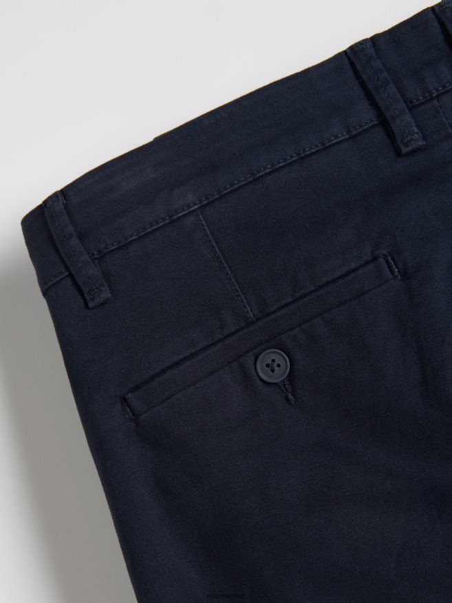 Reserved Men Chino Slim Fit Trousers P6H08T1146 Apparel Navy