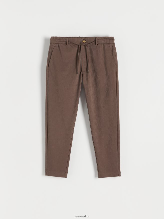 Reserved Men Chino Slim Trousers P6H08T1467 Apparel Brown