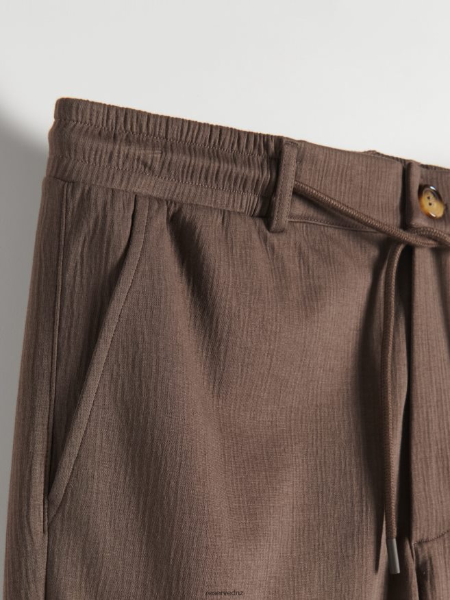 Reserved Men Chino Slim Trousers P6H08T1467 Apparel Brown
