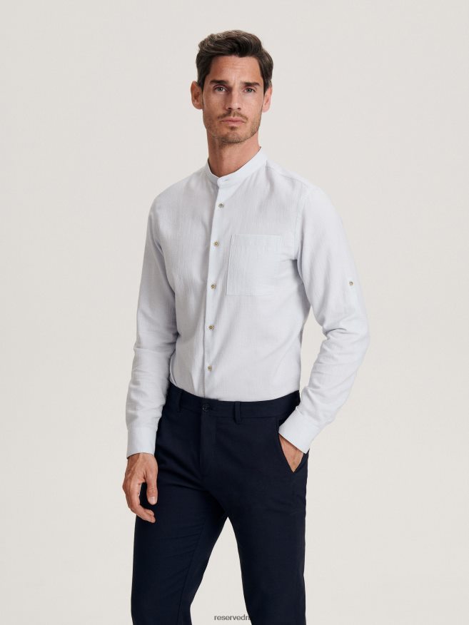 Reserved Men Chino Slim Trousers P6H08T1496 Apparel Navy