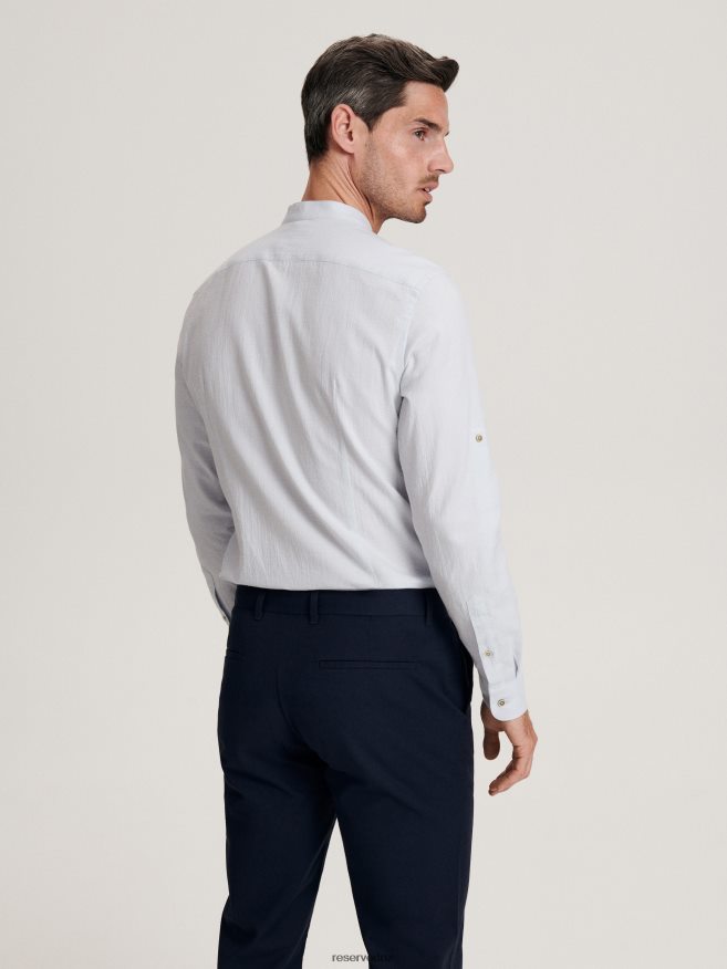 Reserved Men Chino Slim Trousers P6H08T1496 Apparel Navy