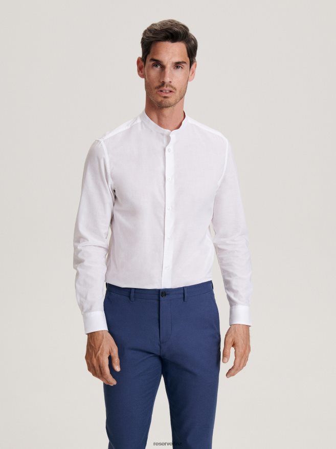 Reserved Men Chino Slim Trousers P6H08T1501 Apparel Blue